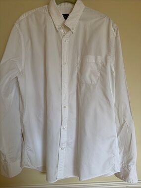 Trussardi White Men's Button-Down Shirt